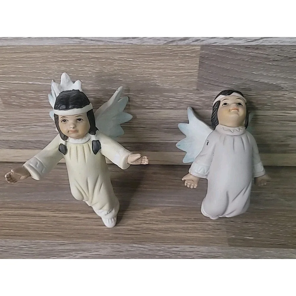 90's House of Lloyd Christmas Around the World Native American‎ Angels Ornaments